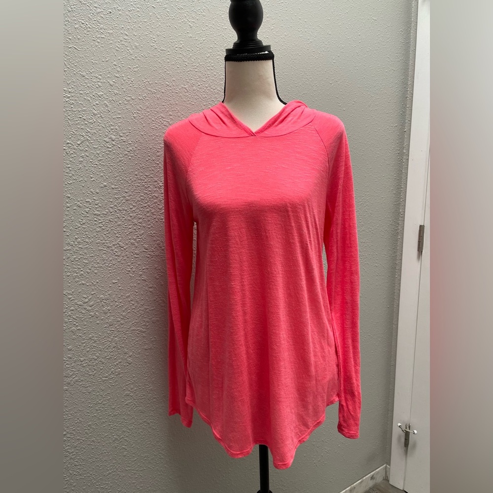 ❤️‍🔥3/$27❤️‍🔥SO - Junior Athletic Hooded Top - Size Large - Neon Pink - EUC